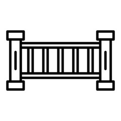 court room divider icon on transparent background