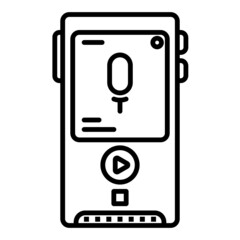 trial recorder icon on transparent background