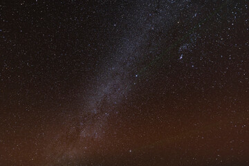 Milky Way Galaxy and starry night at Mauna Kea in Hawaii