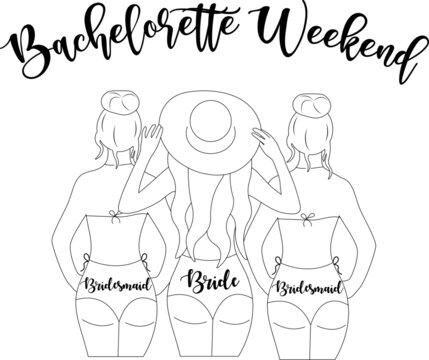 Bachelorette Weekend Bikini (White)