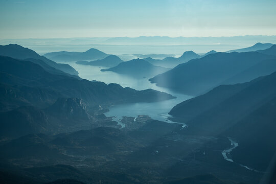 Aerial View of Squamish, Howe Sound and The Sea To Sky Corridor