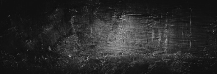 black grungy abstract concrete wall texture background