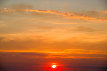 Sunrise sky and cloud at morning.