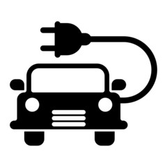 electric car icon vector.electronic car icon