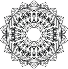Mandala flower design. mandala design.