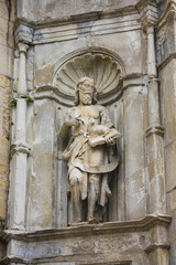  Sculpture of Old Cathedral of Sé Velha in Coimbra