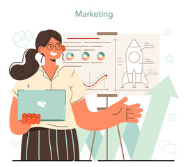 Marketer. Brand or product launching and promotion. Specialist developing