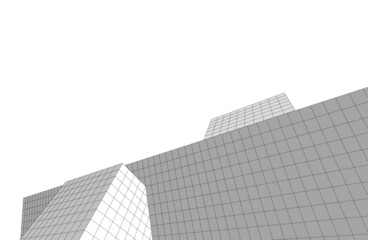 Fototapeta premium Modern architecture 3d drawing
