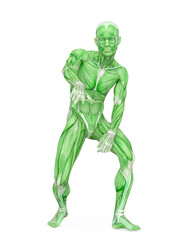 average man muscle maps is doing a hiphop pose