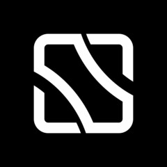 logo s with combination squares with separate S ends