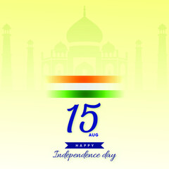 Indian Independence Day 15 August National Poster Social Media Poster Banner Free Vector