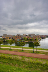 Modern residential architecture in Houten, The Netherlands