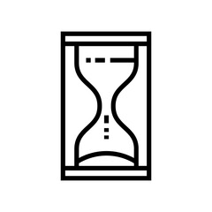 Hourglass vector icon. isolated on white background.
