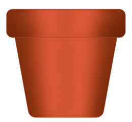 empty flower pot vector