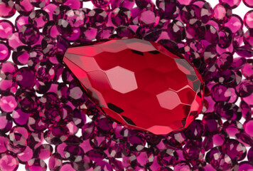 background and texture gemstones red rubies