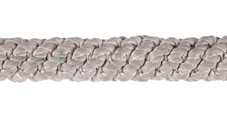white marine rope isolated on white background
