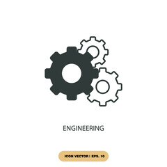 engineering icons  symbol vector elements for infographic web