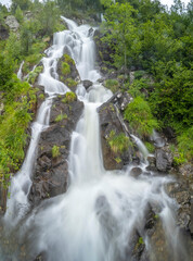 Waterfall in Val-de-Sos, Suc-et-Sentenac, Pyrenees, France