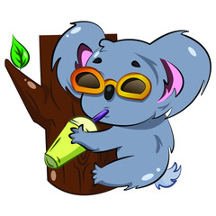 Koala drinks icon