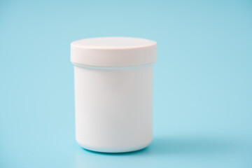 Plastic packaging for household chemicals and cosmetics with space for text