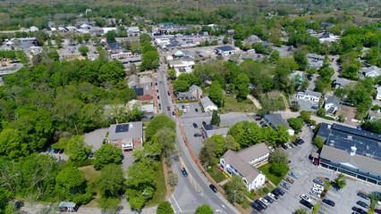 Downtown Orleans, Cape Cod Aerial in New England