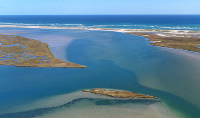 Nauset Marsh Beach Aerial at Eastham, Cape Cod