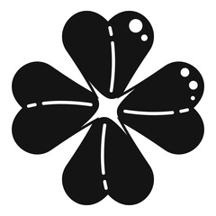Patrick clover icon simple vector. Irish luck