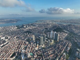 Aerial view of buildings. Istanbul Turkey aerial view