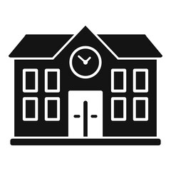 School building icon simple vector. Degree education