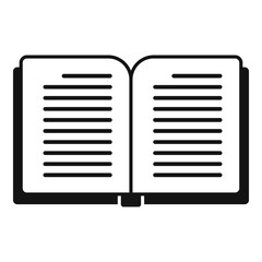 Reading book icon simple vector. Online study