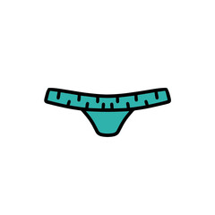 Digital illustration of swimsuit part