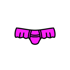 Digital illustration of swimsuit part