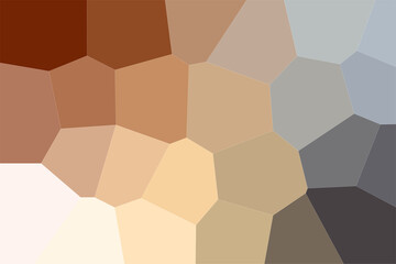 Brown and gray low poly rock texture pattern background.