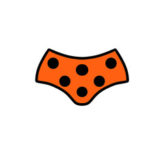 Digital illustration of swimsuit part