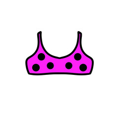 Digital illustration of swimsuit part