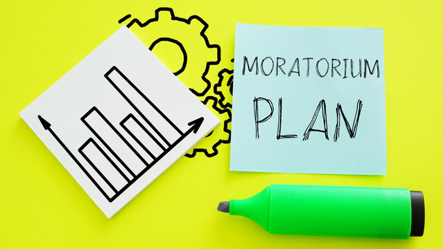 Moratorium plan is shown using the text