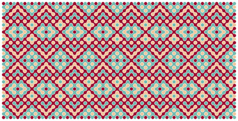 Multicolor truchet tiling connections illustration