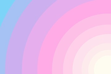 Colorful pastel gradient sun paper cut. Vector illustration.