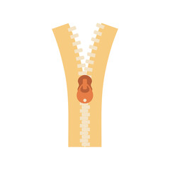 vector illustration of cartoon zipper in flat style © StockVector