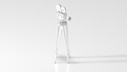 3d render retro camera