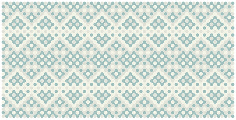 Multicolor truchet tiling connections illustration