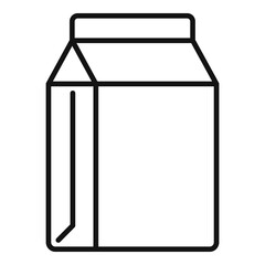 Paper pack waste icon outline vector. Trash recycle