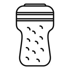 Wood waste icon outline vector. Organic trash