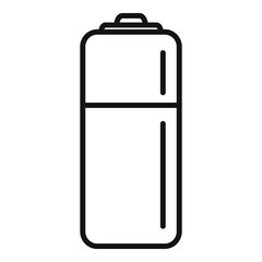 Battery waste icon outline vector. Garbage recycle
