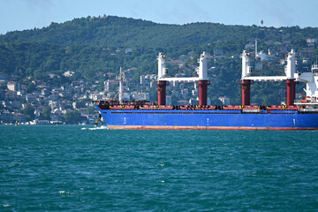 container ship in port