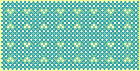 Multicolor truchet tiling connections illustration