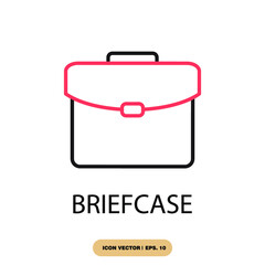 briefcase icons  symbol vector elements for infographic web