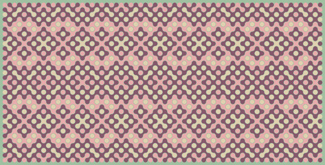 Multicolor truchet tiling connections illustration