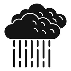 Summer rain cloud icon simple vector. Storm cloud