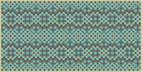 Multicolor truchet tiling connections illustration